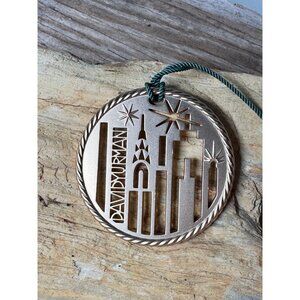 David Yurman NYC Skyline Ornament In Bronze With Green Cord
